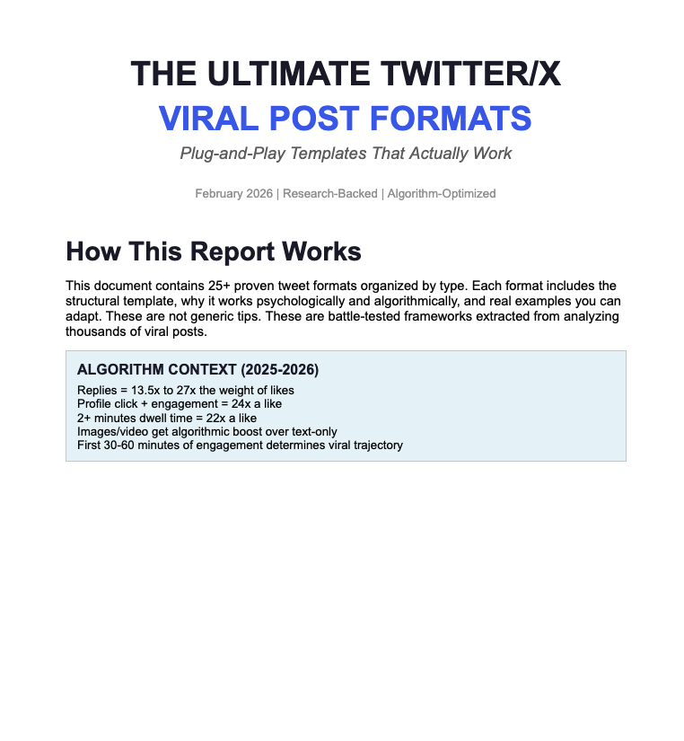 I analyzed 1,000+ viral posts on X and found exactly what blows up ...