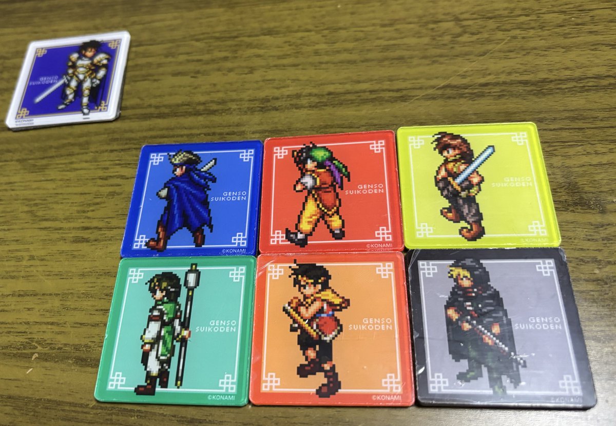 2n1da's tweet photo. セリアの幻水マグネット、まさかのフルコン��！！順番通りかっさらってよかった https://t.co/MFOJr5F0Gy