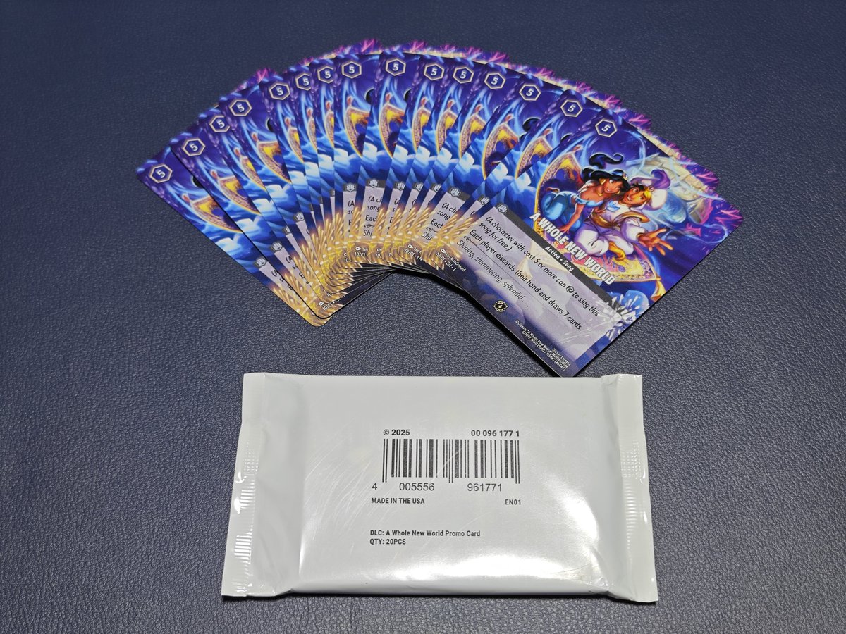 ロルカナ ホールニューワールド ノーマルプロモ今日だけで24枚売れ