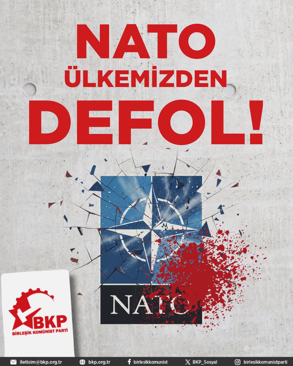 NATO Ülkemizden Defol!

Türkiye’nin emperyalizmin kanlı savaş örgütü NATO’ya dahil edilmesinin üzerinden tam 74 yıl geçti. Kore Savaşı’nda ödenen bedeller ile başlayan bu üyelik; 12 Mart ve 12 Eylül darbeleriyle, NATO’nun kontrgerilla örgütlenmeleriyle, faili meçhul cinayetlerle