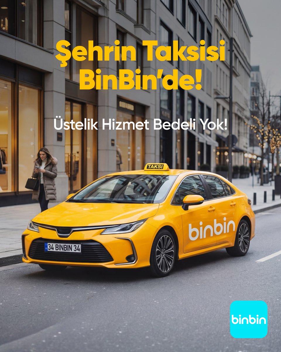 binbin_tr's tweet photo. Şehrin taksisi artık BinBin’de! Scooter’dan taksiye, ihtiyacın olan her yolculuk tek bir uygulamada.🚕

#BinBin #MutluluğaSür https://t.co/pNDtOosv9J