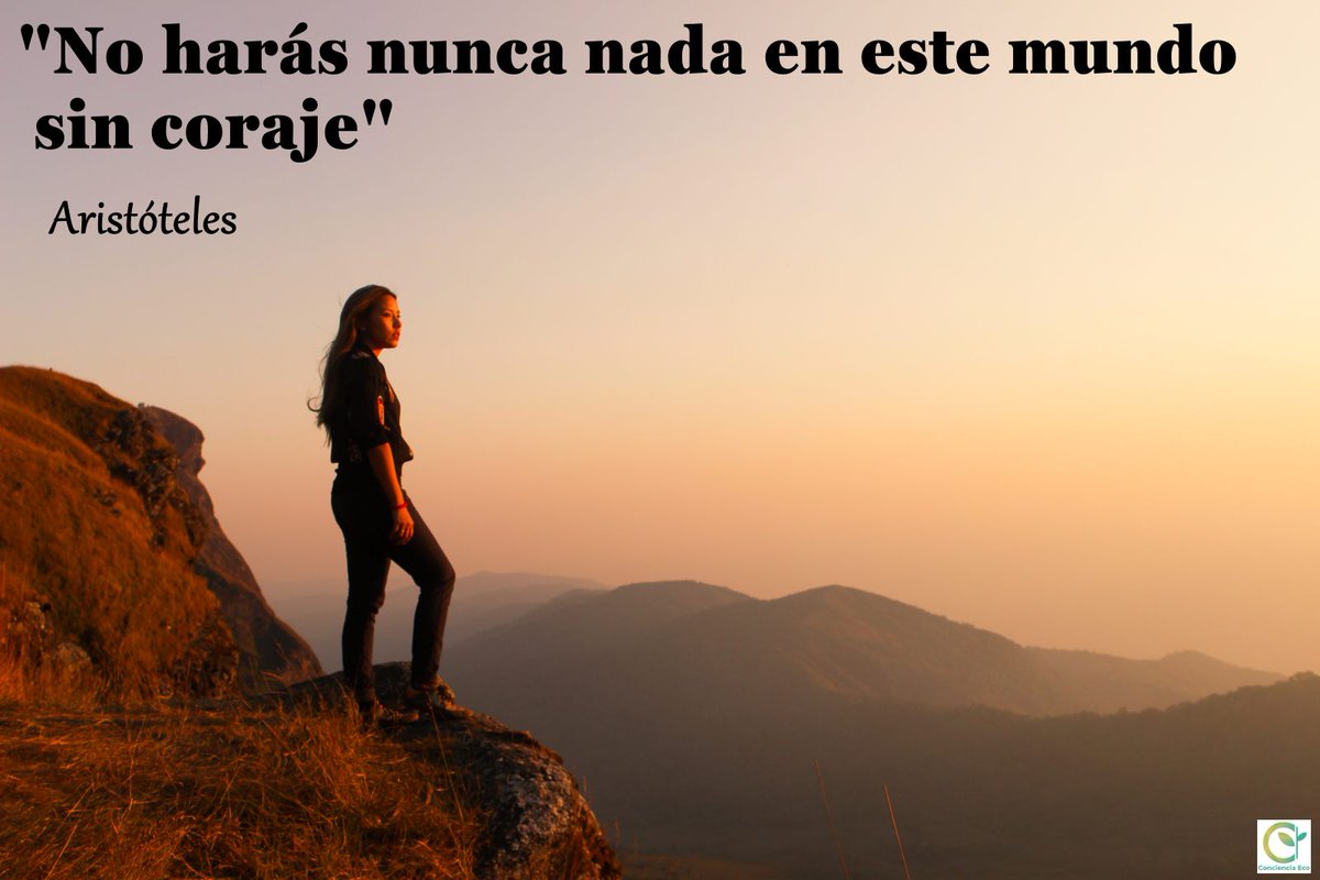 concienciaeco's tweet photo. Una #reflexión para cada día:
"No harás nunca nada en este mundo sin coraje"
#Aristóteles
#medioambiente #coraje #vida #camino #pensamiento #mente #conciencia #filosofía #psicología #percepción #sabiduría #ser #actitud #certeza #frasescélebres #creencia #existencia #esencia https://t.co/Ox2PGezAFa