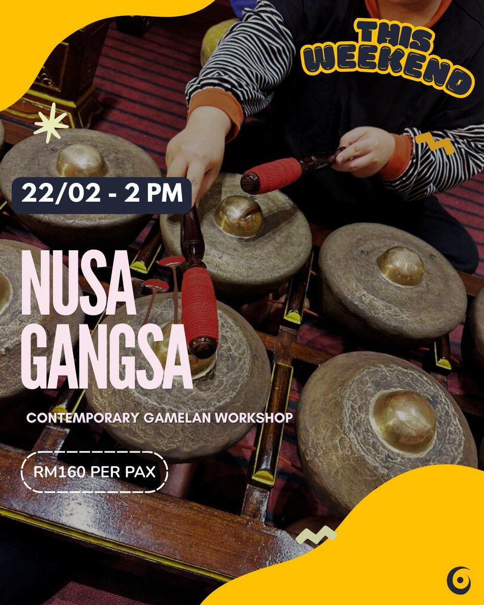Berlangsung hujung minggu ini ✨
Sertai bengkel Nusa Gangsa untuk pengalaman praktikal meneroka bunyi dan ritma, dan luangkan masa santai bersama Moreh Bersama Gangsapura!
Jumpa hujung minggu ini.

#Gangsapura #MalayGamelan #GamelanMelayu #KelasGamelan