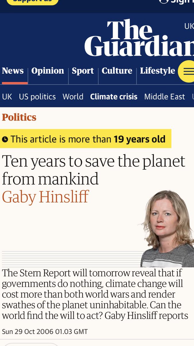 The whole man-made climate change scan summed up in one headline. 
Note this article is more than 19 years old. 
How much money has been wasted, jobs lost, businesses ruined, children and vulnerable traumatised down to this deception and perversion of science? Safe and effective?