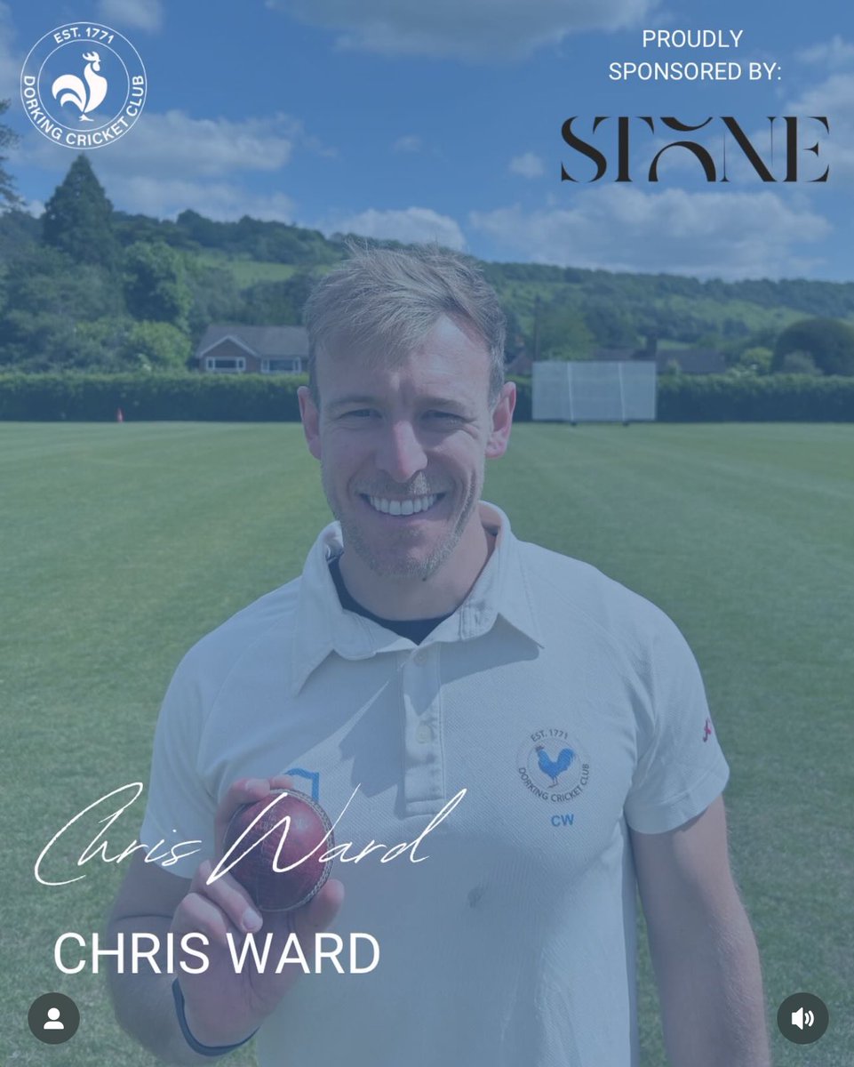 250+ year old club.
Still building. 🤎🐓

Grateful to be sponsored this season by India at Stone Estate Agents as I captain <a href="/dcc1771/">Dorking Cricket Club</a> 🏏

Local businesses supporting local sport is how communities win.