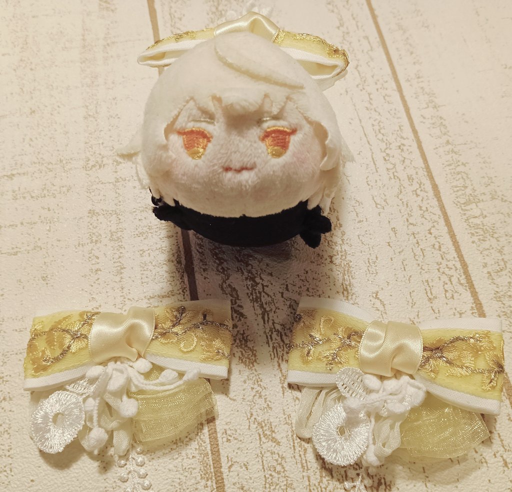 兄者ちゃんのミニゆららリボンかわいくできました🎀