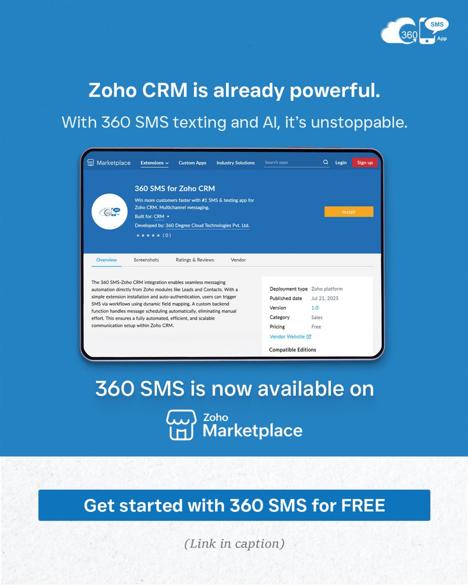 360 SMS App tweet media