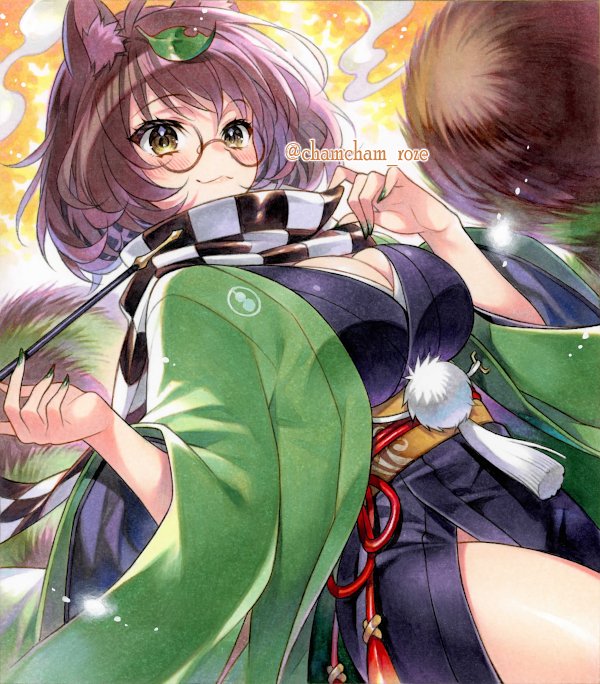 chamcham_roze's tweet photo. #2月18日はマミゾウさんの日
マミゾウさんの和服が好き💚 https://t.co/DGjF3BZW4g