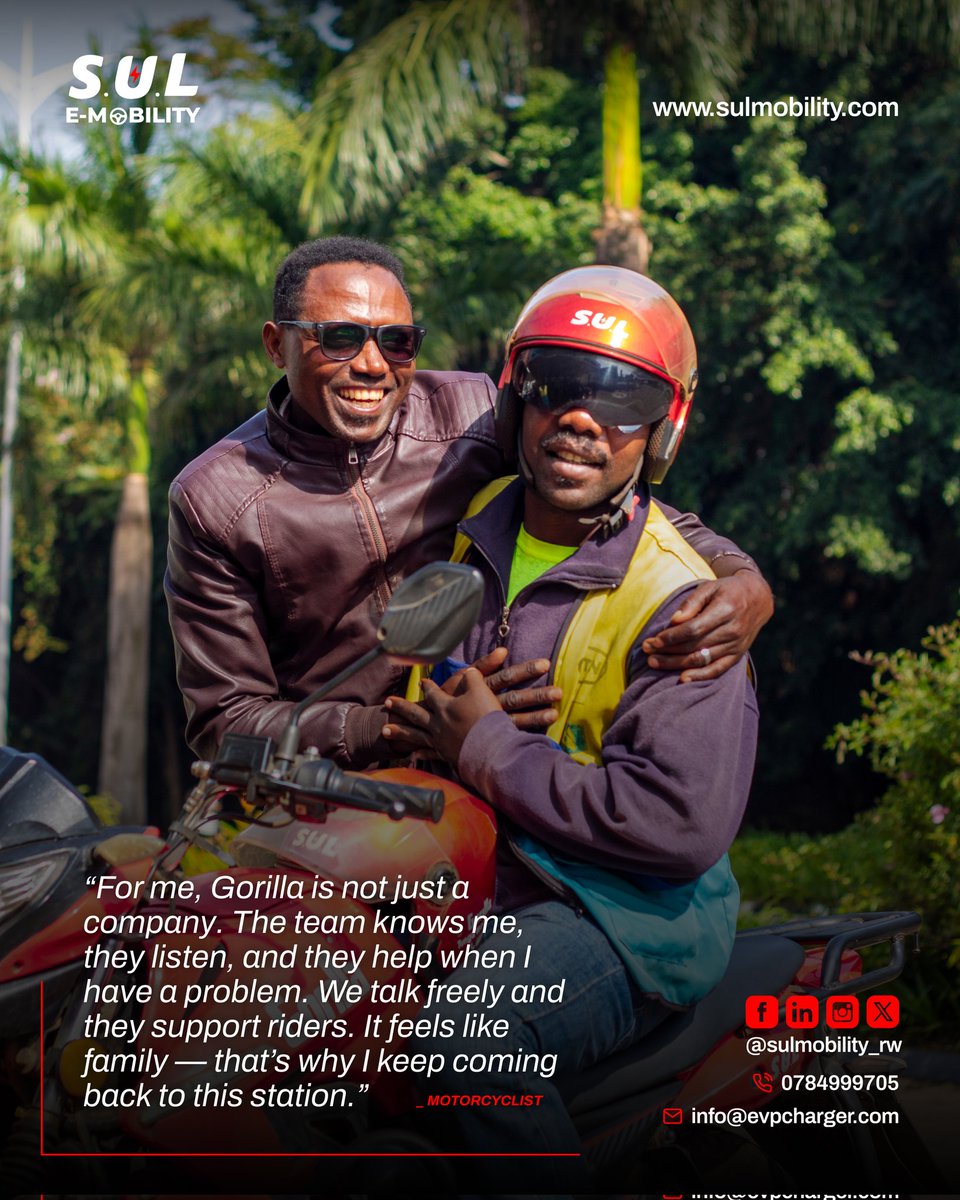 This isn’t just a moto. It’s someone’s livelihood. 

Every ride pays school fees.
Every charge powers a dream.
Every rider carries responsibility.

E-mobility is about empowering the people behind the handlebars.
.
#sulmobility #sulemobility #sulrw #EVs
#electricmotorcycles