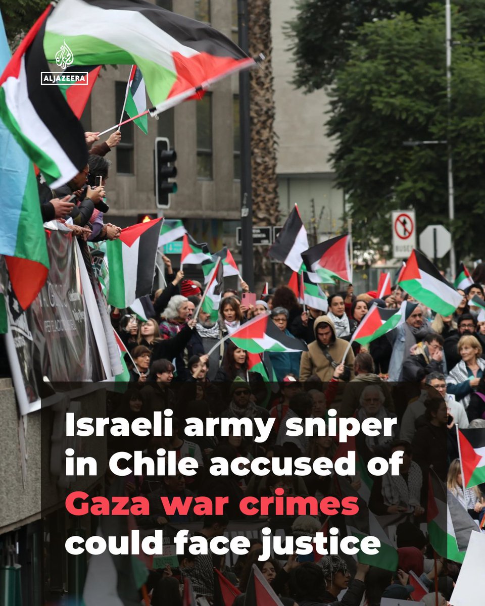 A Chilean court is considering a criminal complaint against a former Israeli army sniper who served in Gaza during Israel’s more than two-year-long genocide aje.news/nwo1hd