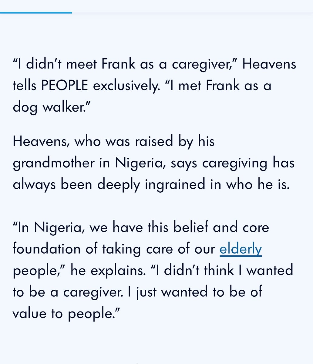 KindnessChamps's tweet image. "Building a friendship they now describe as family."🥰

The relationship between 91 yo HERO Navy Veteran Frank &amp;amp; caregiver David Heavens evolved into a close bond "building a friendship they now describe as family."💝#thisisgood❤️

Thanks @People😊 people.com/man-develops-h…