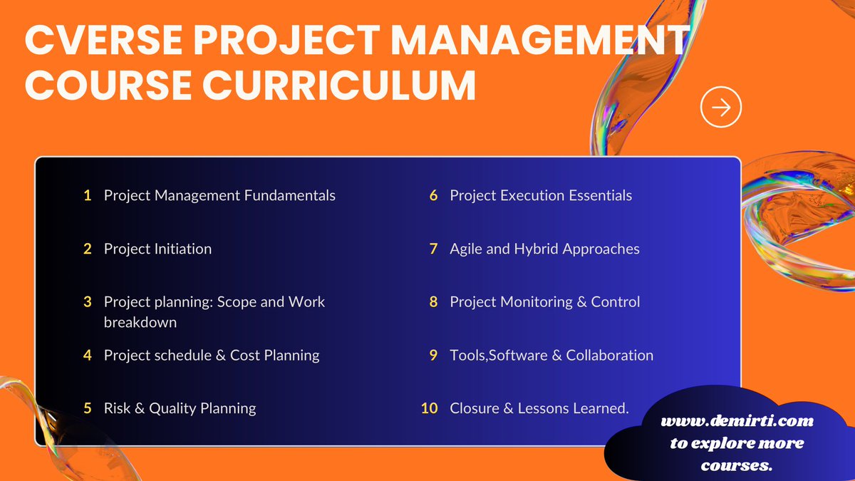 CVerse_Academy's tweet photo. Learn. Plan. Execute. Deliver. Your project management journey starts here. https://t.co/UhJkOaAGEs