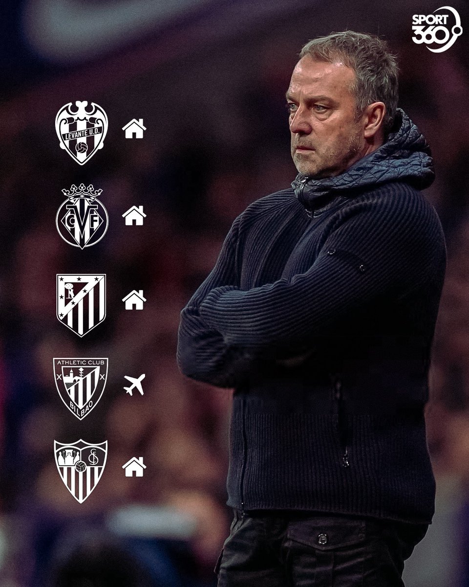 5️⃣ مباريات صعبة تنتظر فليك محليًا في الدوري وكأس الملك 🔥

هل ينهار برشلونة ويخرج من صراع البطولات مبكرًا؟ 🤔