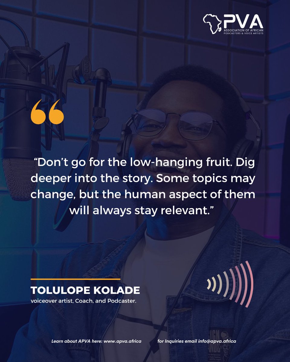 APVAofficial's tweet photo. Some extracts from the APVA 2025 "Powerful Statements from Africa's Top Audio Creatives"

Have you gotten your copy yet? Visit the link in our bio to get yours!
.
.
.
#APVA
#Africa
#Powerfulstatement https://t.co/1bzhzo5OSZ