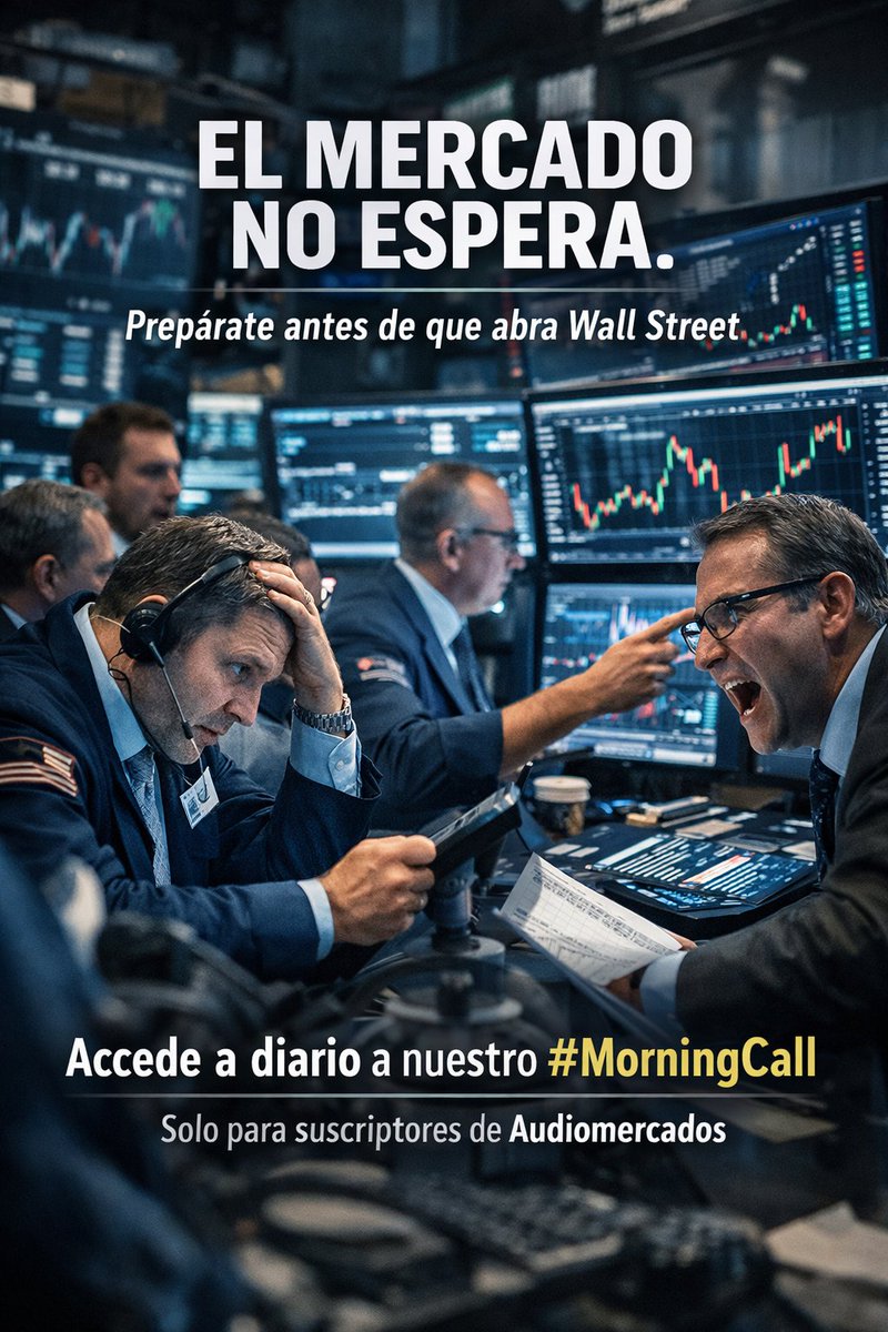 Recuerda que para acceder a diario a nuestro #morningcall debes ser suscriptor de Audiomercados

audiomercados.com/registro