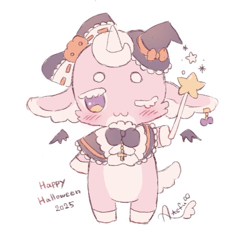 #自分で生み出した一次創作オリジナルキャラを流そう

エルフユニコーンの女の子🦄🦋
ずっとアイコンにしてたので、いつの間にか代理キャラとして運用するようになりました。
ふわふわのピンクの毛並み、紫と黄色のお目目、左耳の蝶のイヤーカフが特徴。
最近チビケモ形態が追加されました🌟