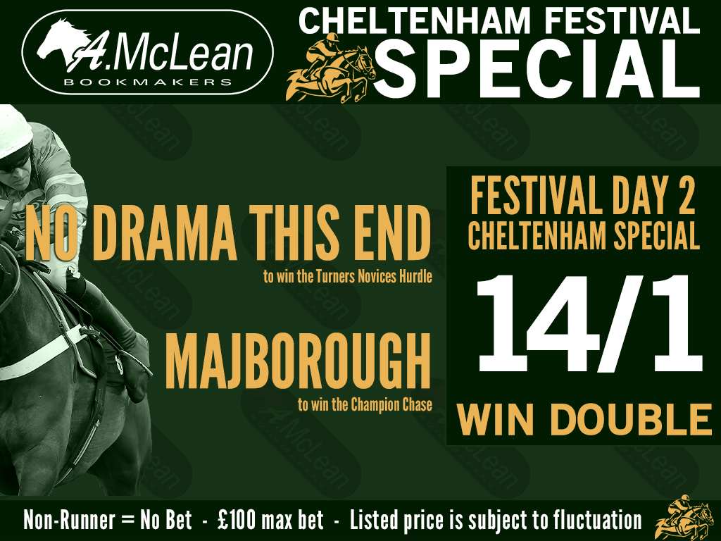 amcleanbookies's tweet photo. Get on this 14/1 #CheltenhamFestival double with @amcleanbookies ! https://t.co/Py05Eg75zx