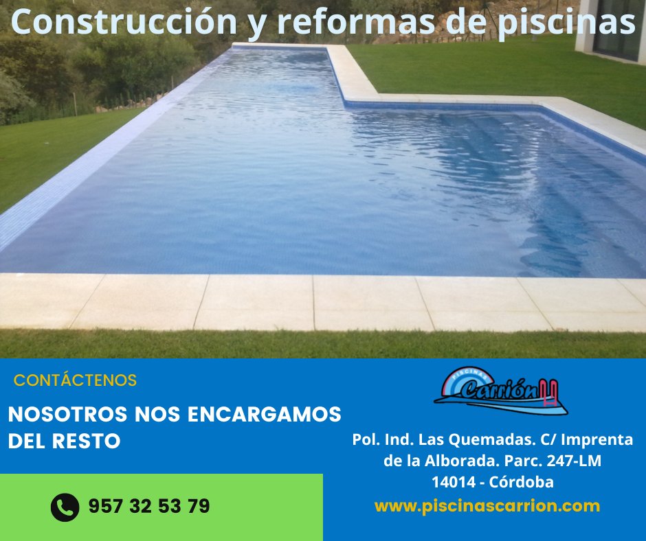 Presupuestos sin compromiso de construcción de piscinas.

Telf.: 957 32 53 79

Mail.: info@piscinascarrion.com