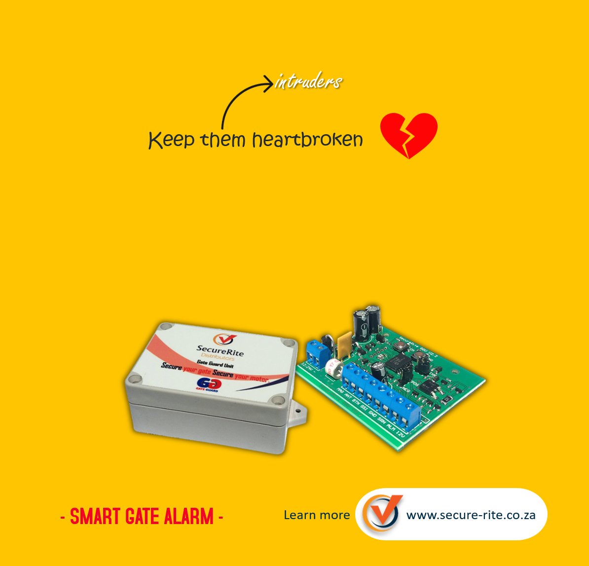 SecureRite's tweet photo. Your house alarm protects the inside.
Who protects you outside?

The Smart Gate Alarm triggers the moment criminals lift or force your gate — even when your alarm is off.

Works with armed response. https://t.co/CNOtd4CfvR
