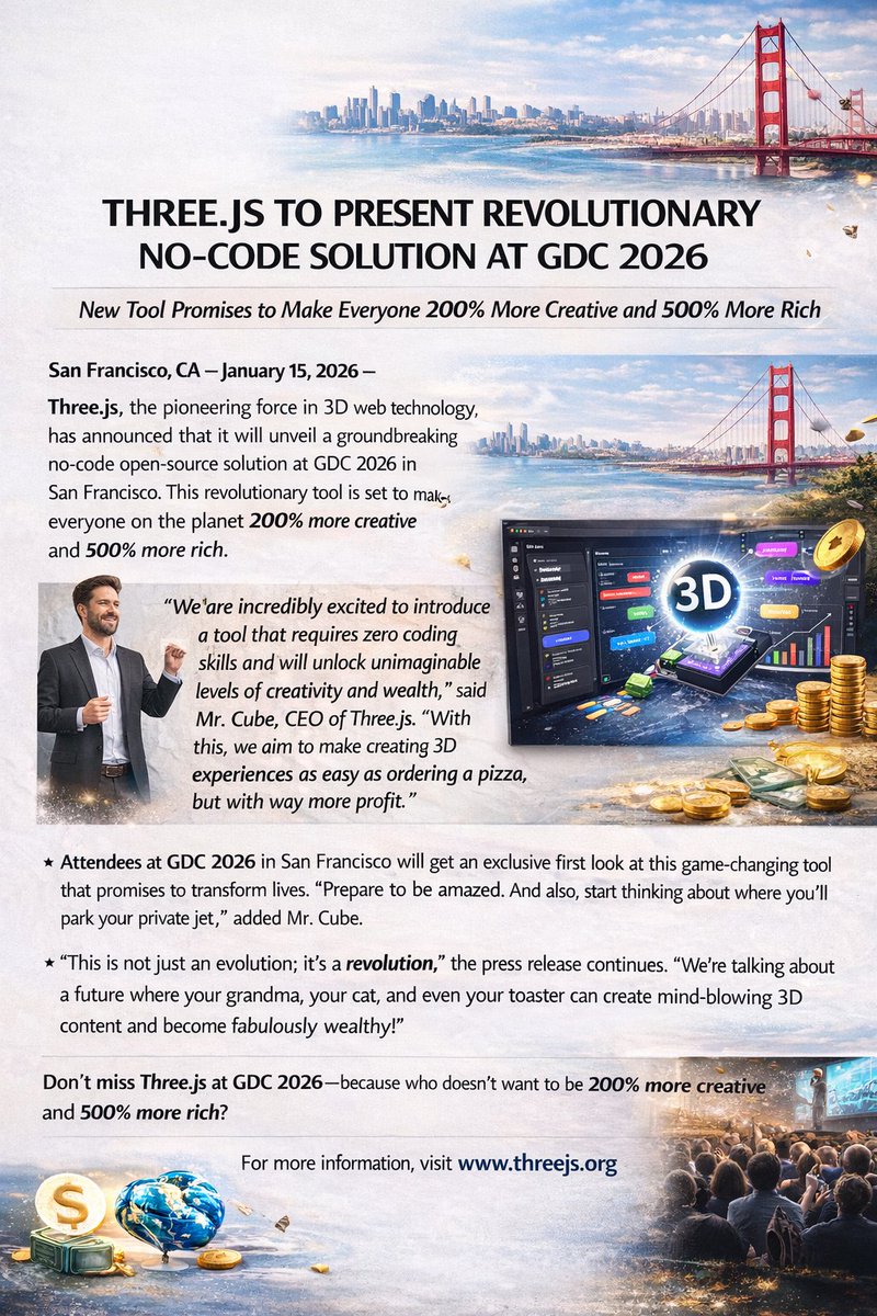 Three.js tweet media