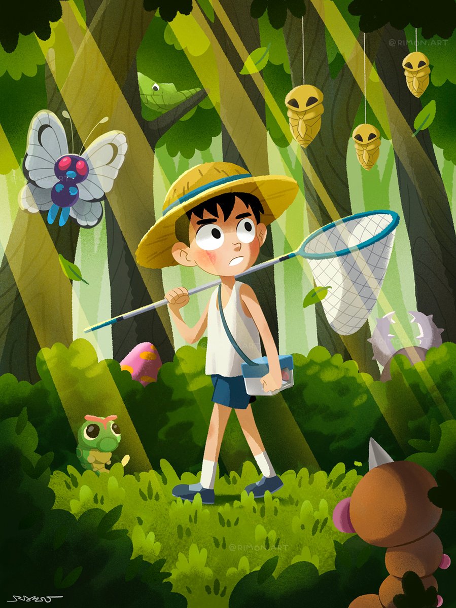 ramonlanzaart's tweet photo. Catching bugs

 #ポケモン #Pokemon #pokemonfanart https://t.co/wrp7U8WZMo
