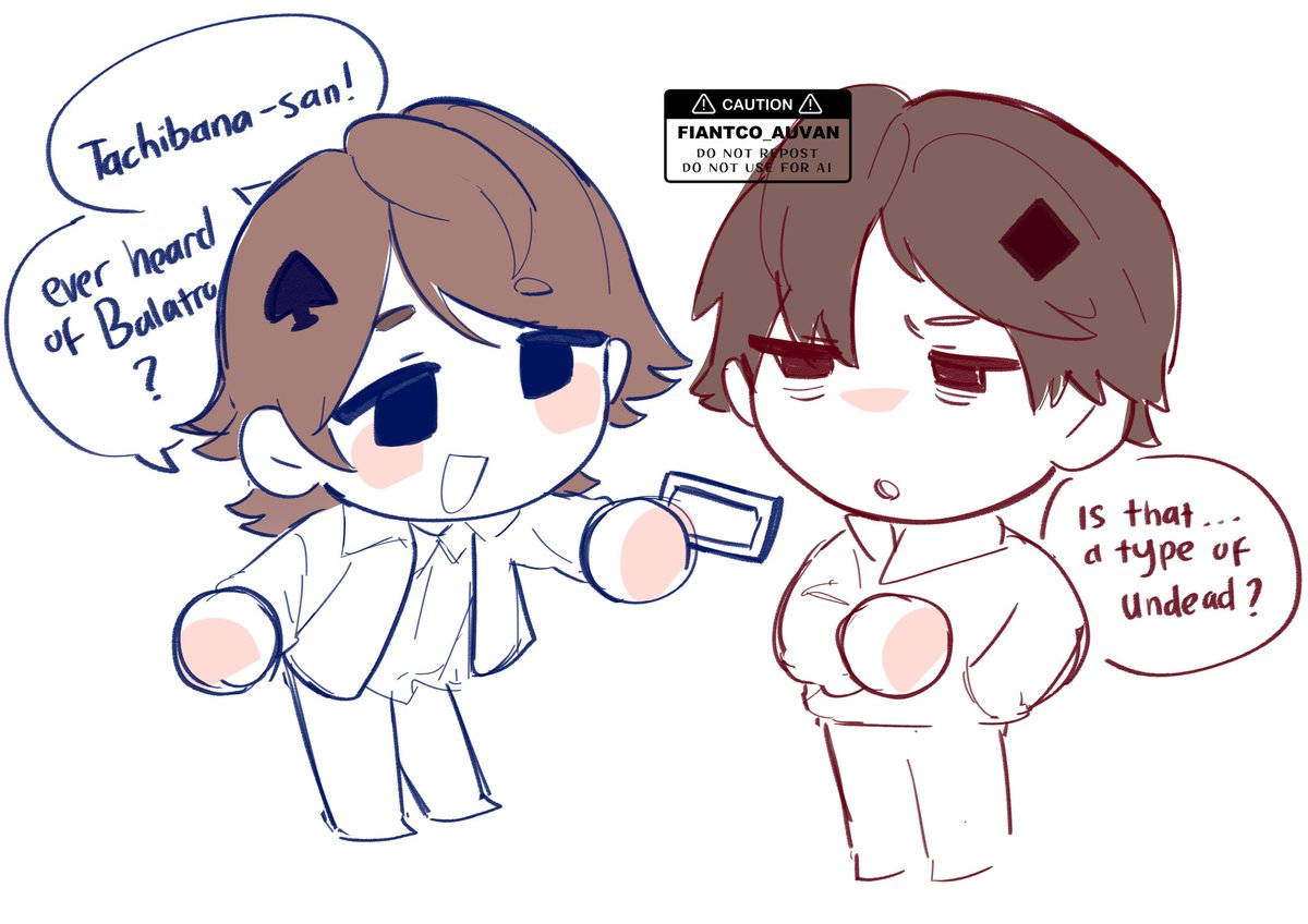 Kenzaki and Tachibana play balatro.. and everything is okay