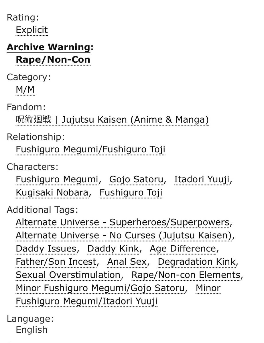 My piece for the <a href="/TojiGumiBang/">TojiGumi Bang</a>! I got paired with the lovely <a href="/sekyren_/">león 🦭 Burger sahur</a> who drew some absolutely delicious art! 

If you wanna read some Mercenary Toji having his way with sidekick/hero-in-training Megumi, check it out here

🔗 archiveofourown.org/works/79036591
#tojigumi #tojigumibang26