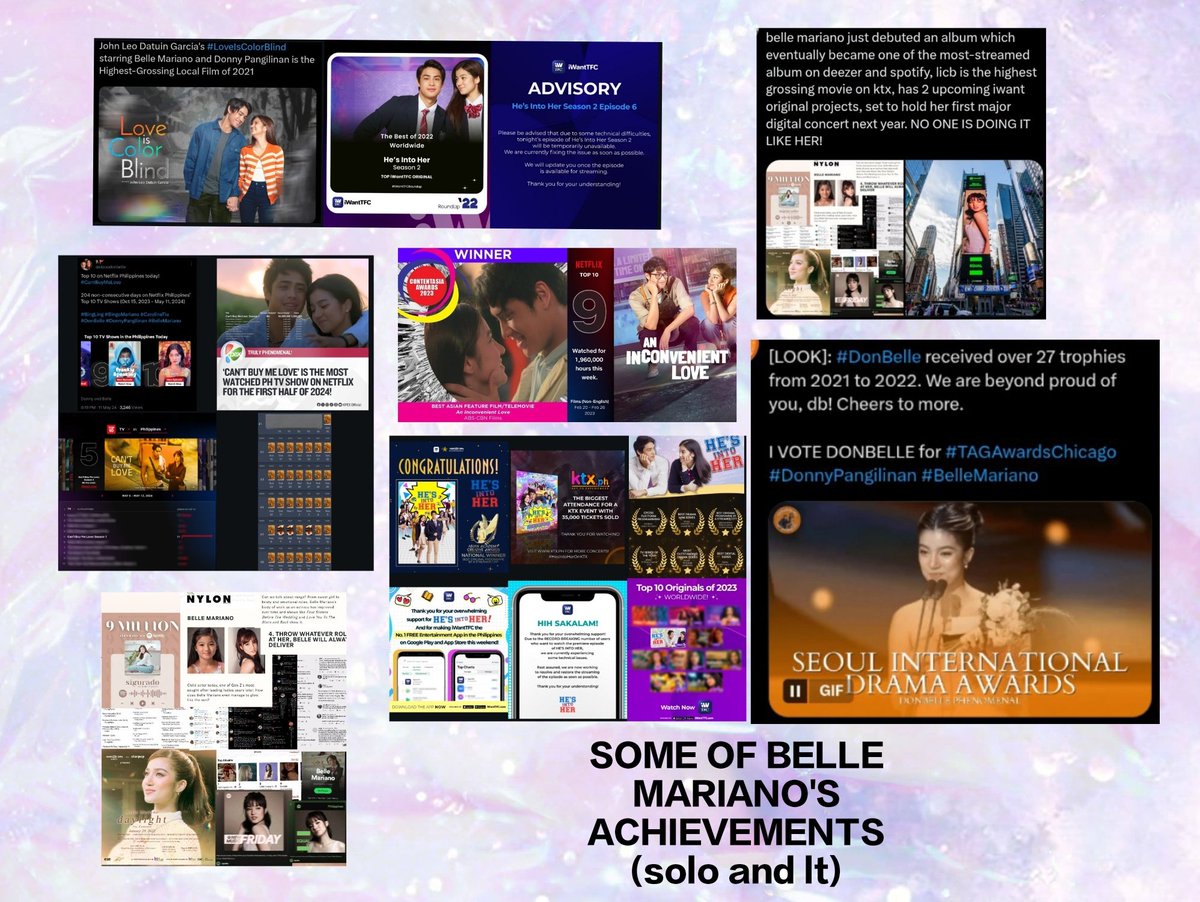 MsKalliiii's tweet image. #BelleMariano an AWARD-WINNING actress and singer, a TRUSTED and BANKABLE endorser and brand ambassador, an ACTIVE ADVOCATE for children, and a POSITIVE ROLE MODEL for Gen Z, UNPROBLEMATIC, and DEEPLY LOVED. 💗

No one comes close to her I fear 😝😝 #bellekarma