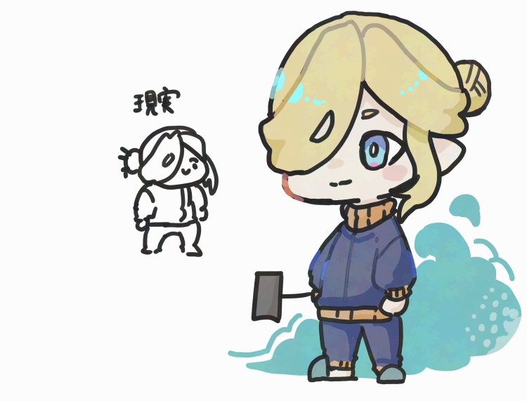 「無常 #illustration #イラスト #oc」|UNZのイラスト