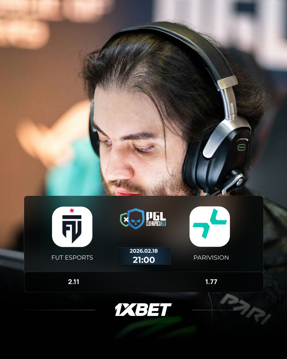 Cluj-Napoca 2026 2026 with 1xBet  

 Таны бодлоор аль баг нь хожих бол?🔥
 Fut esports -  (2.11) Parivision -  (1.77) 
📷21:00  📷