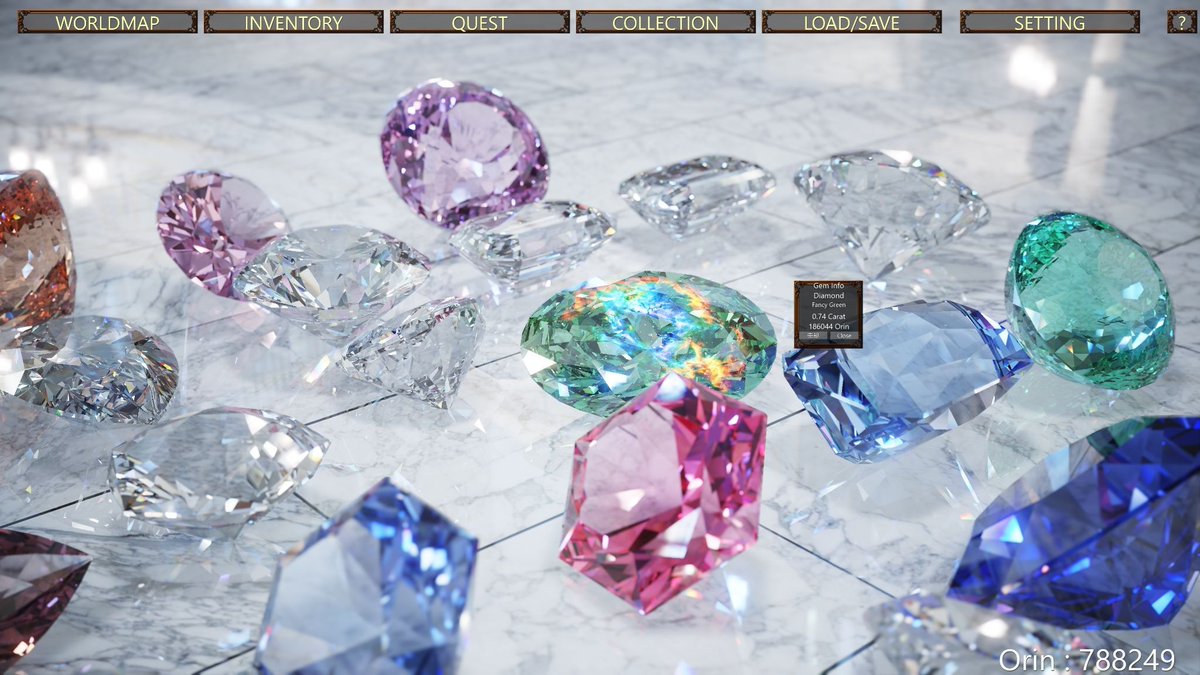 gamespark's tweet photo. これ、実写…？超絶リアルな宝石クラフトシム『RigidGems: Jewel Architect』発表。原石を採掘しカット、加工、自分だけのジュエリーを作る
https://t.co/ceOnDWP5Fj

光の再現が絶妙。 https://t.co/2tFl6E8wpf