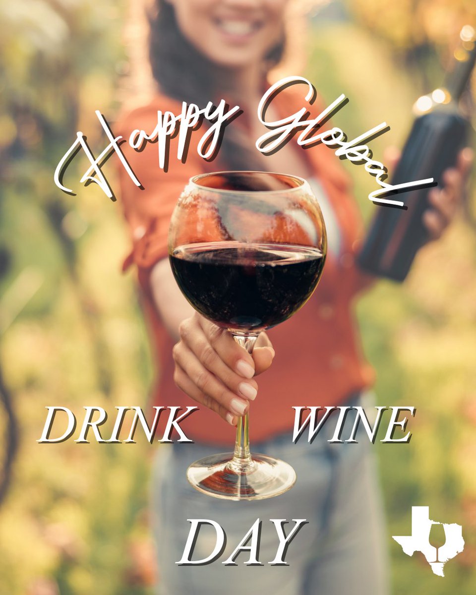 Uncork Texas Wines and Commissioner Sid Miller invite you to join us in celebrating Global Drink Wine Day!

Raise a glass to the growers, winemakers and communities that make Texas wine something worth celebrating every day! What Texas wine will you be celebrating with today?