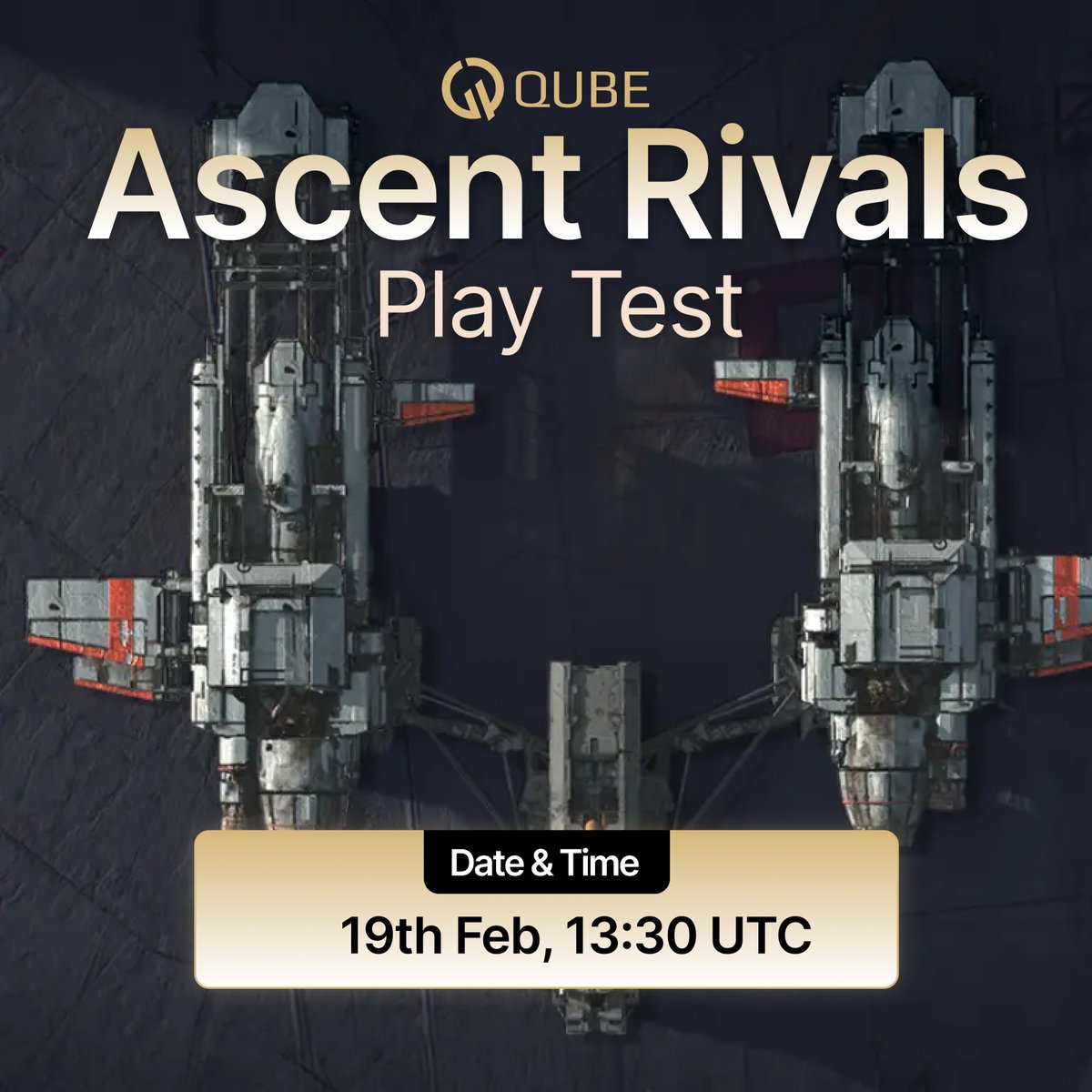 0xQube's tweet photo. 🎮 Ascent Rivals - Community Playtest (Asia Server)

We’re hosting a Community Playtest for @AscentRivals - jump in for a couple of hours, run matches with the community, and help test the game together.

It’s a casual session focused on playing, exploring mechanics, and sharing feedback.

🗓 Date & Time: Feb 19 | 13:30 UTC

📍 Event Link: https://t.co/ldFyOEDycN

🔗 Download game here: https://t.co/rSu1NUCaGE

See you in-game 💜