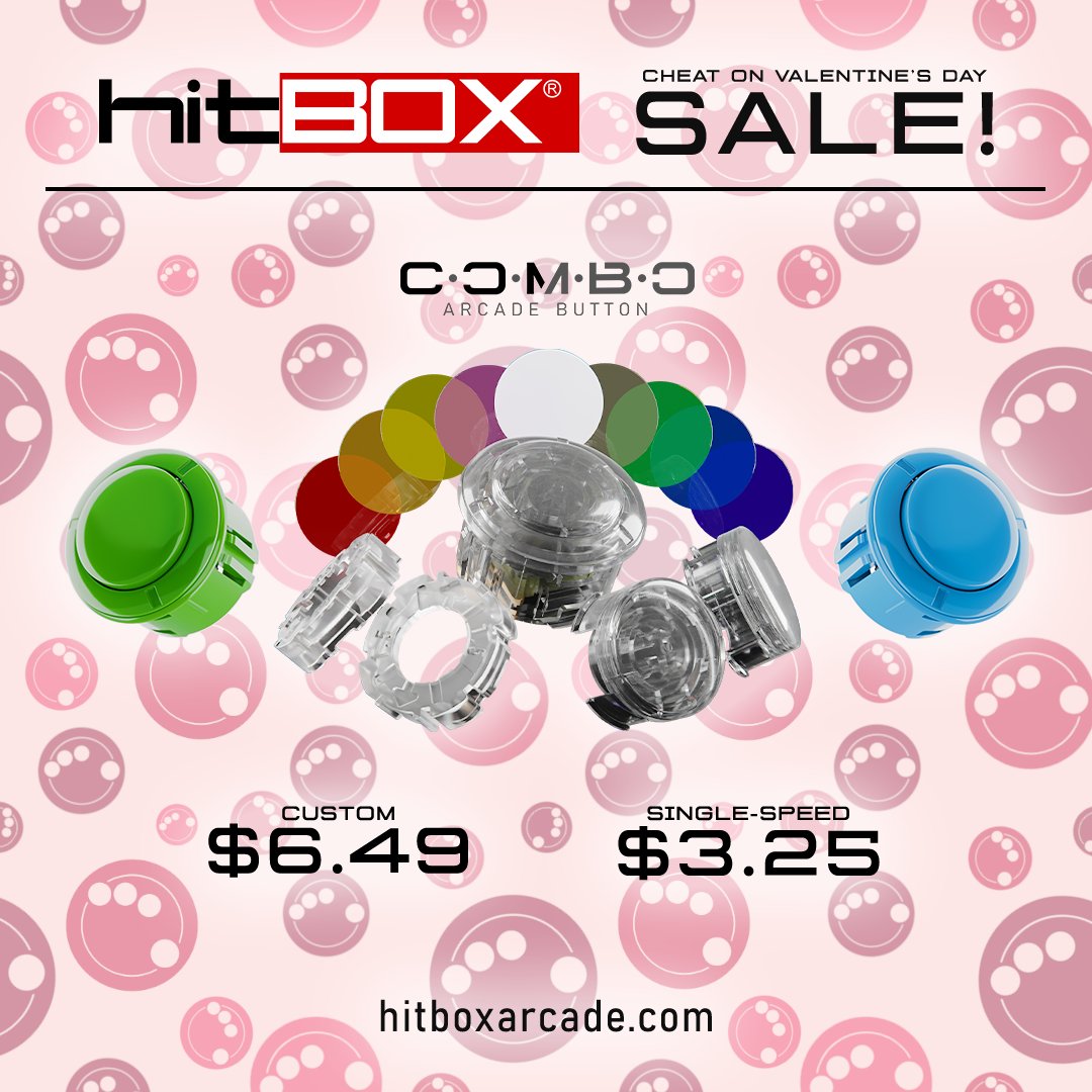 hitboxarcade's tweet photo. Reminder that our C.O.M.B.O. Buttons are on sale for the rest of the month!
π΄ $6.49 for the CUSTOM speed option
βͺοΈ $3.25 for each of the single-speed options
https://t.co/hF3nXxhsbT
#COMBObutton https://t.co/Nv3MjLdLov