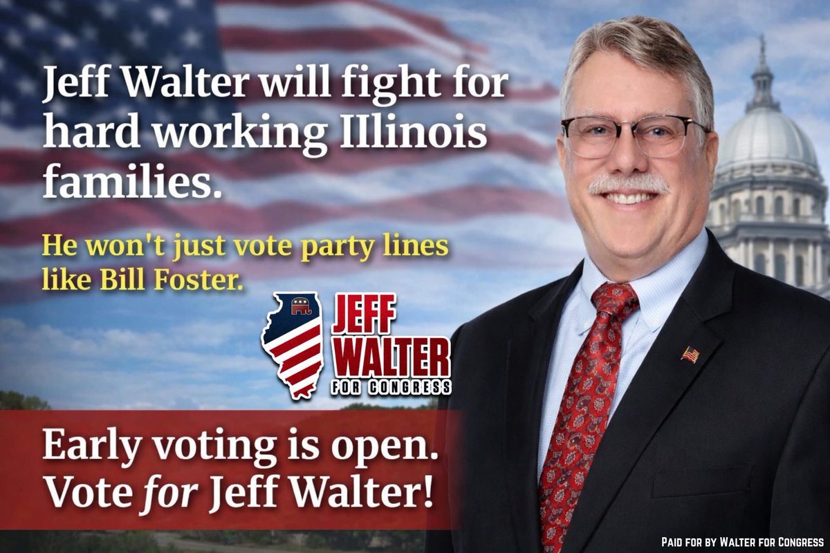 Illinois families deserve a leader who will stand up for them — not someone who blindly follows party politics.

Jeff Walter is running for Congress to fight for hardworking families across our communities. He understands the challenges we face because he lives them right here at
