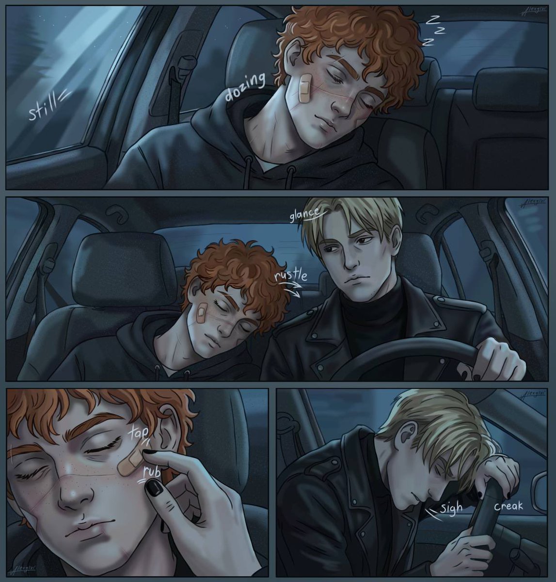 alexglxi's tweet image. Okay… an old artwork, but still worth the attention 😭🤏 
I’m working on a big project right now, so I’m spoiling you with finished artworks until I start the new ones :))
#aftg #aftgfanart #allforthegame #comics #ComicArt #allforthegame #neiljosten #ANDREWMINYARD