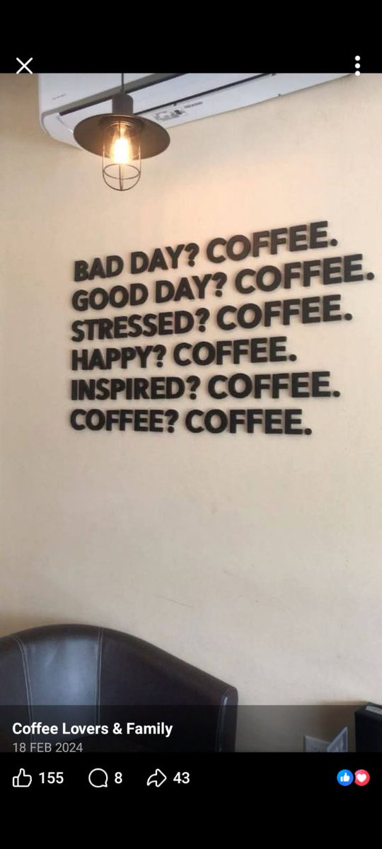 AndreaJackGoro's tweet image. #Coffee #Latte #Cappuccino #Mocha  Solves anything ! 👍