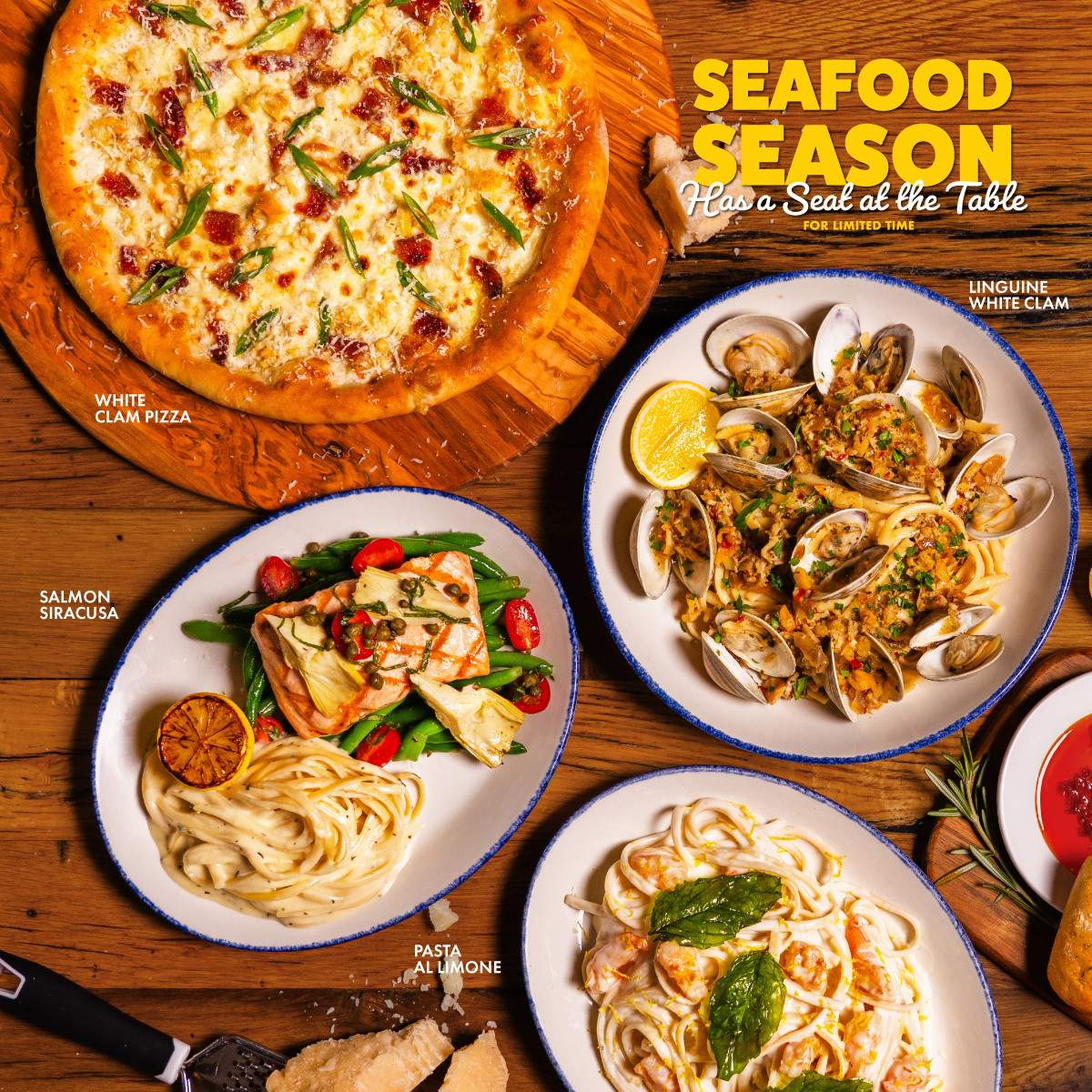 Seafood Season has a seat at the table at BRAVO! 🦐🍋 Enjoy fresh Italian seafood and a Limoncino Spritz ☀️🥂 For a limited time.
Find a Location Near You: bravoitalian.com/locations/
