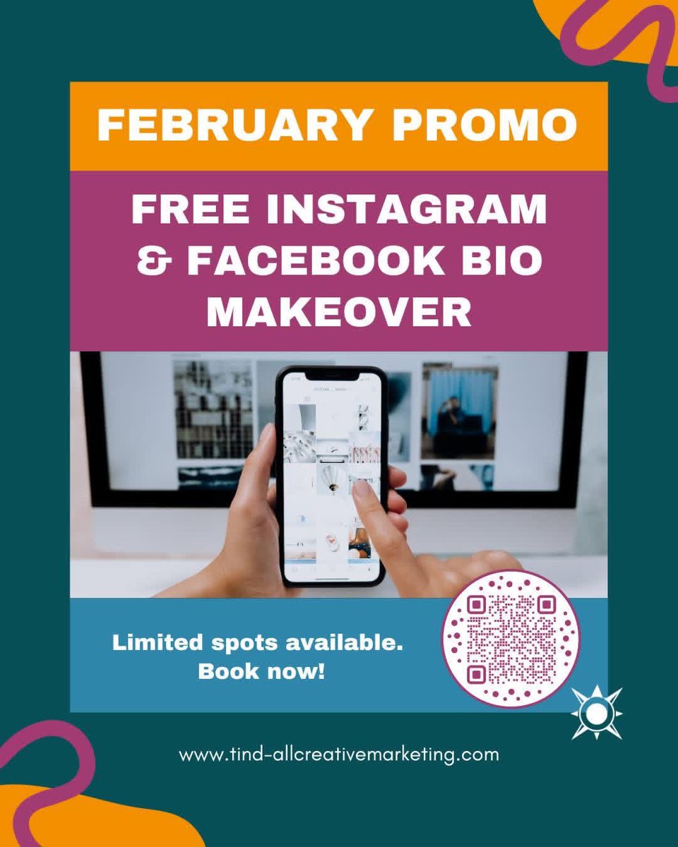 TindCreative's tweet photo. Are you making you're making the right first impression? We can help! Book a February Strategy Session and win a FREE Instagram &amp; Facebook Bio Makeover.

Spaces are limited.
Reserve your session: https://t.co/Xt8NhyaZnd https://t.co/mfSQpJQHCN