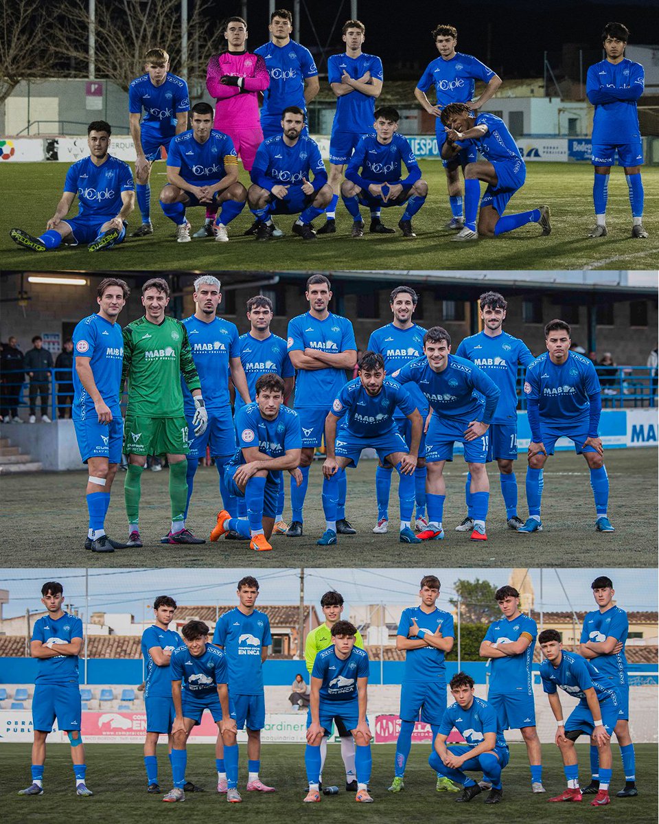 𝐌𝐎𝐋𝐓𝐀 𝐀𝐔𝐑𝐀 𝐀 𝐁𝐈𝐍𝐈😎

El primer equip marca l’once… i el Filial i el Juvenil el repeteixen.😉

Mateixa foto, mateixa actitud, mateixa aura.💙