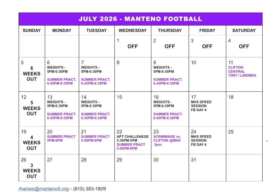Manteno Panther Football tweet media