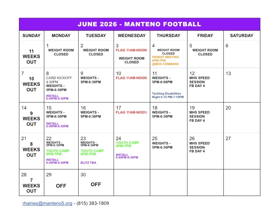 Manteno Panther Football tweet media