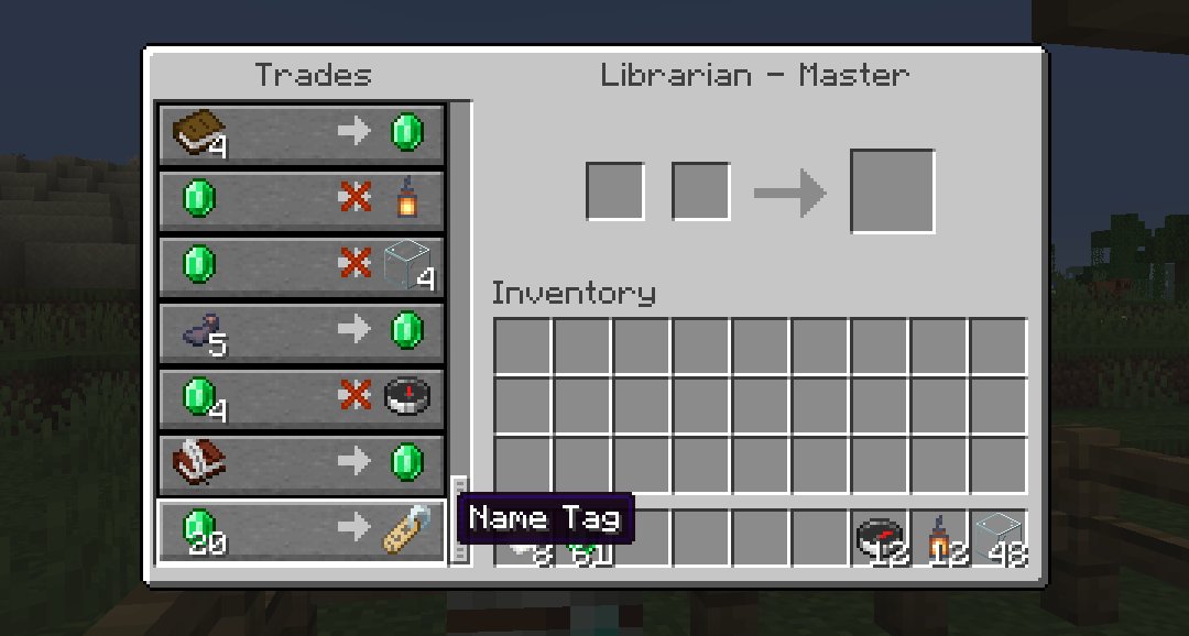 itiswattles's tweet photo. sooo is minecraft just planning on leaving this scam of a trade in the game for this update??? you grind up to a master librarian for this trade? https://t.co/4Xu3Slz33d