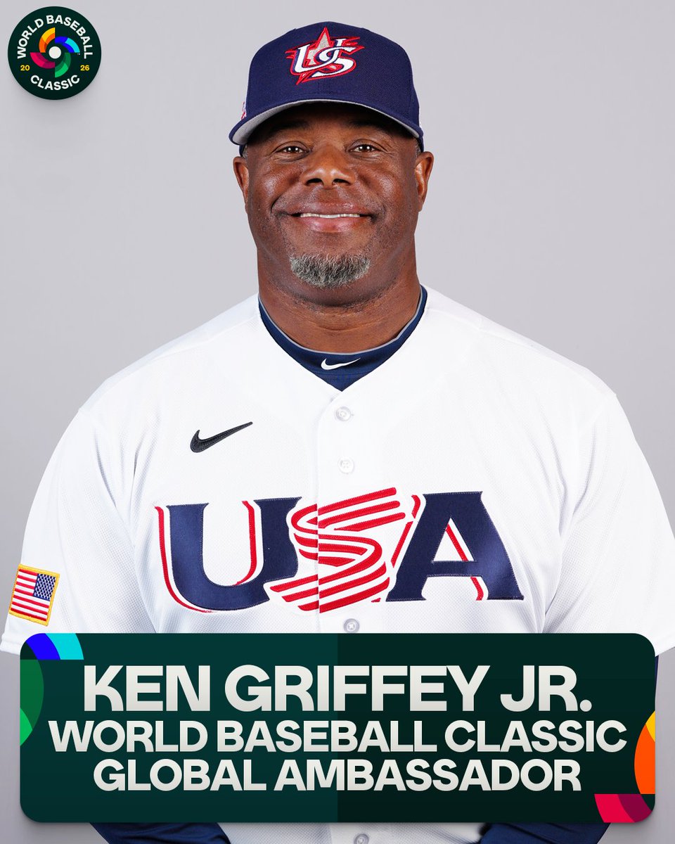 Hall of Famer Ken Griffey Jr. will serve as a Global Ambassador for the 2026 World Baseball Classic.

Exclusive interviews and access featuring Griffey and significant participants of the global tournament will be featured across World Baseball Classic content platforms and MLB