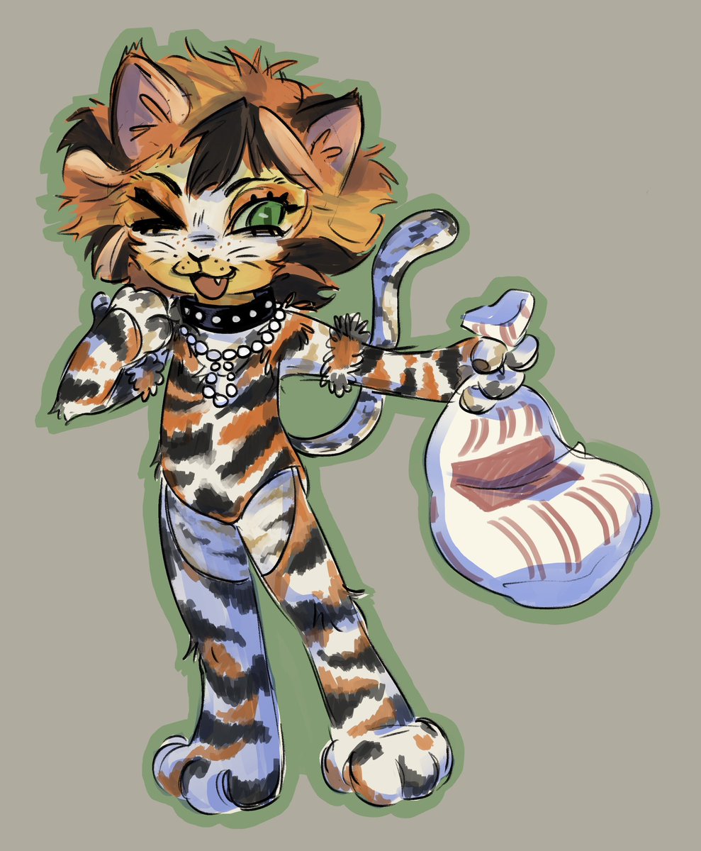 aobagina's tweet image. little rumpleteazer wip hi :3 imgoing to do mungojerrie soon