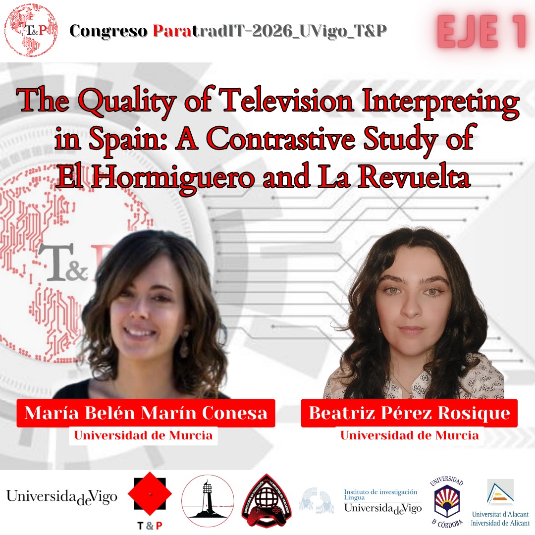 ParatradIT's tweet photo. ✨Seguimos con la presentación de nuestros ponentes del EJE 1: TRADUCCIÓN E INTERPRETACIÓN EN LA ERA DIGITAL🎉

🎯 Las TIC están cambiando la forma de trabajar, pero sin memoria cultural y sin contexto, la traducción pierde densidad interpretativa.

🗓️ 25–27/03/2026
📍Vigo/online https://t.co/Qj6nJYQ4x0