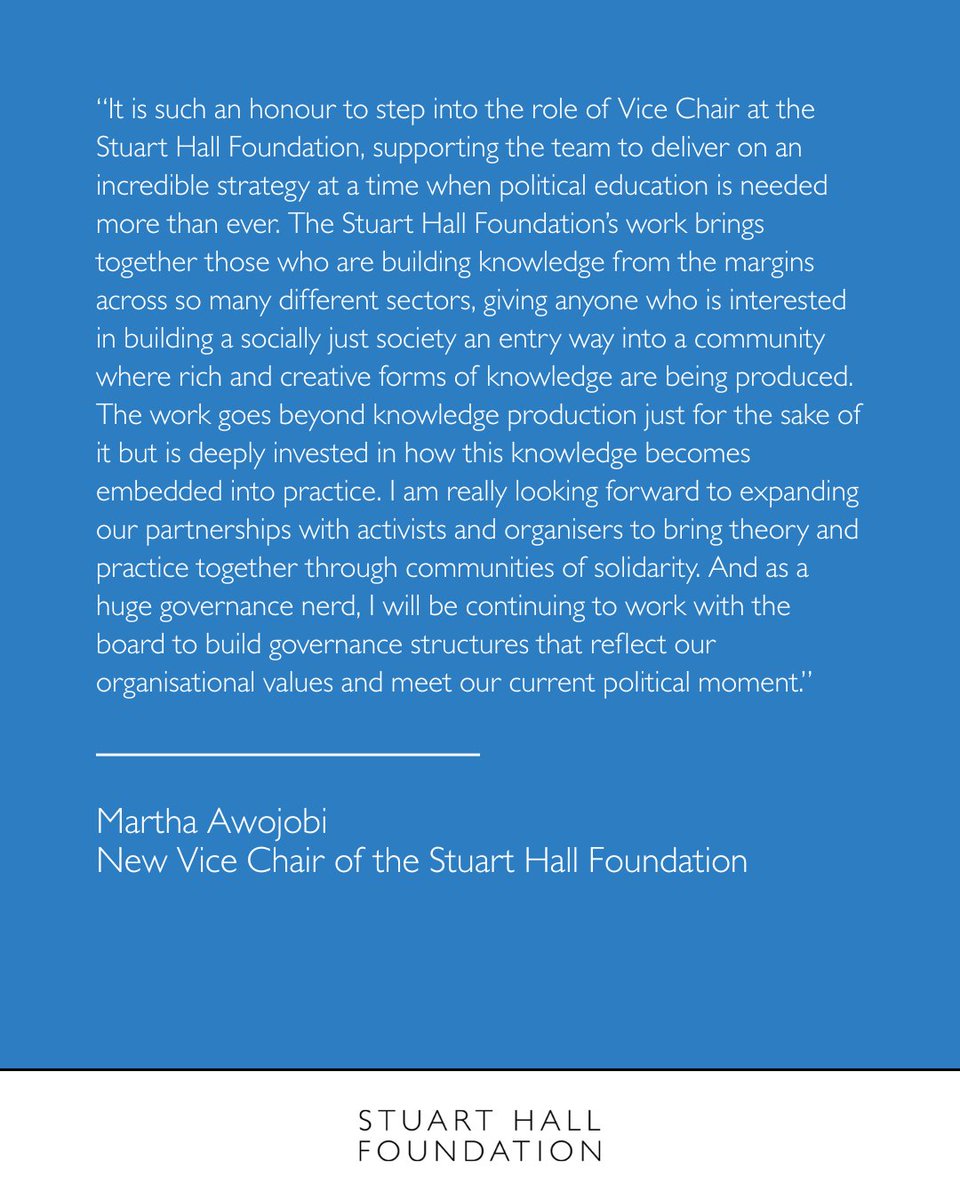 The Stuart Hall Foundation tweet media