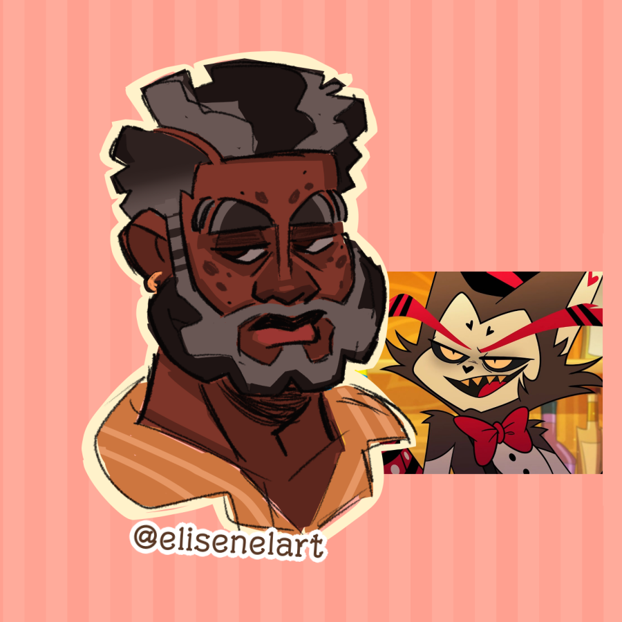 elisenelart's tweet photo. Some quick human designs for Husk and Angel ❤️🔥 https://t.co/p0OiEMcT87