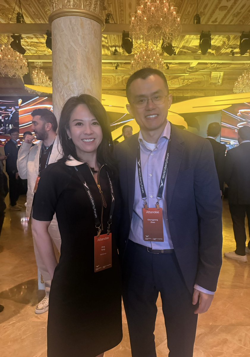 JessicaMetaEra's tweet photo. CZ joined the world liberty forum 2026 in Mar A Lago, Miami. 2026-2-18.
@cz_binance 

#worldlibertyforum https://t.co/TQ664WU71b