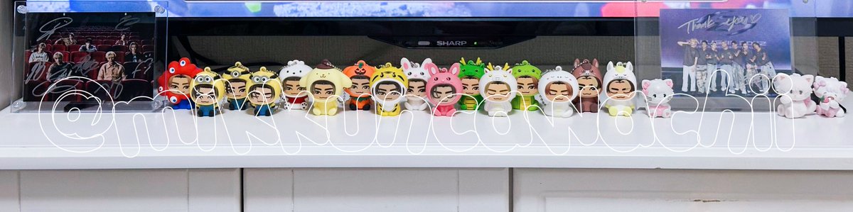 テレビ台の上でこうなりましたᖛ ̫ ᖛ )⟡💘⭐️♩ 未来の着ぐるみ